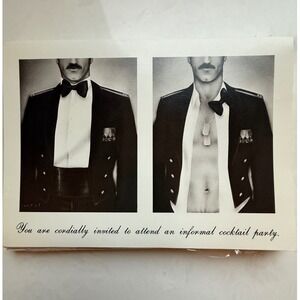 Vintage Party Invites Cards West Graphics Cocktail 80s Stationary LGBTQ Interest